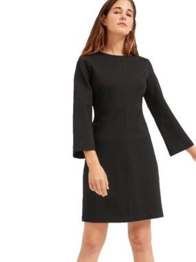 Everlane• Ponte Knit Black Dress
